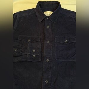 $168 BHODE UK Button Up Shirt Men’s M Corduroy Upscale Streetwear Casual Cotton
